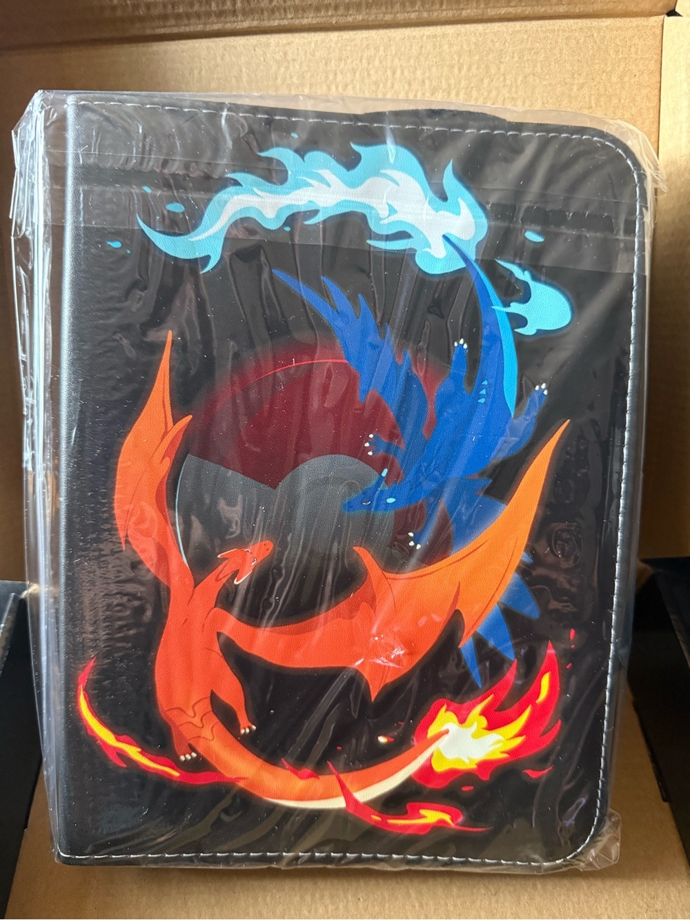 New Collector's Dream 50-Page Card Binder - Black with Yellow & Blue Logo